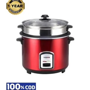 VISION Rice Cooker 1.8 L REL-40-06 SS Red (Double Pot)