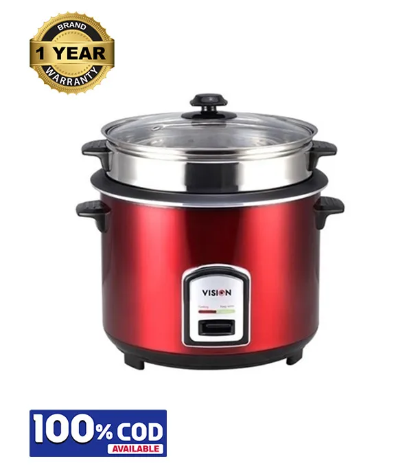 VISION Rice Cooker 1.8 L REL-40-06 SS Red (Double Pot)