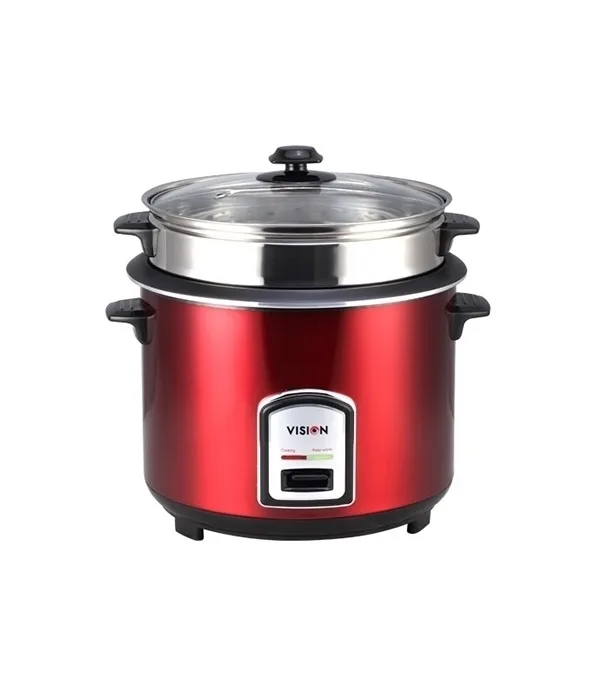 VISION Rice Cooker 1.8 L REL-40-06 SS Red (Double Pot) - Image 2