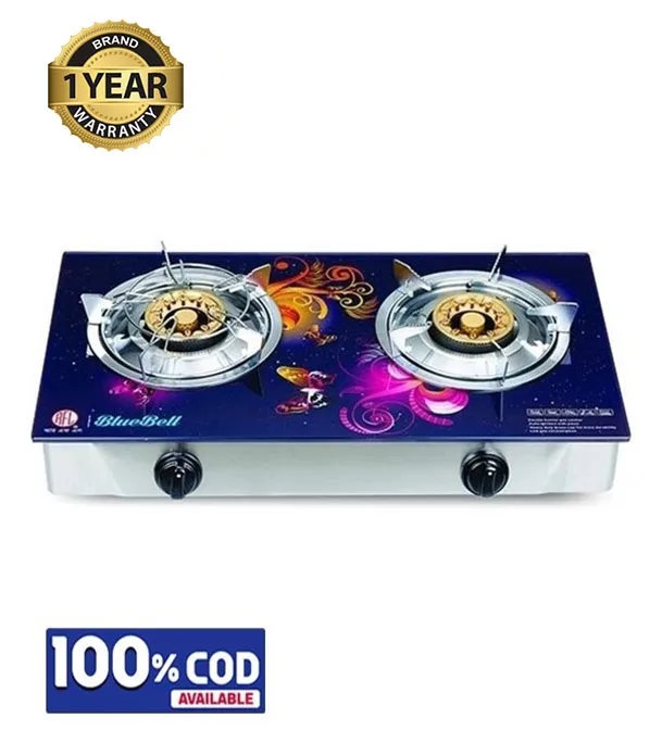 RFL Double Glass Gas Stove Bluebell (Cylinder gas)