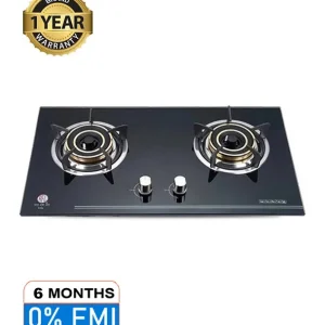 RFL Double Built In Glass Hob Iris (Cylinder Gas)