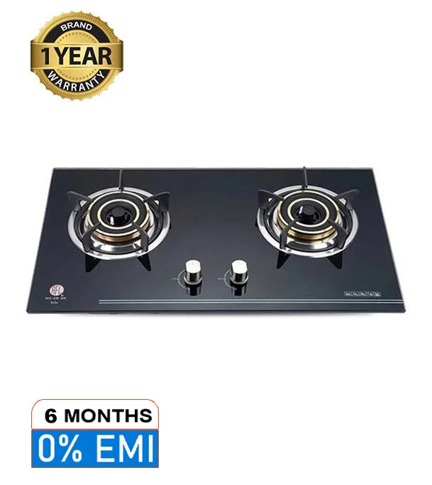 RFL Double Built In Glass Hob Iris (Cylinder Gas)