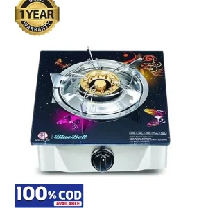 RFL Single Glass Gas Stove Bluebell (Cylinder Gas)