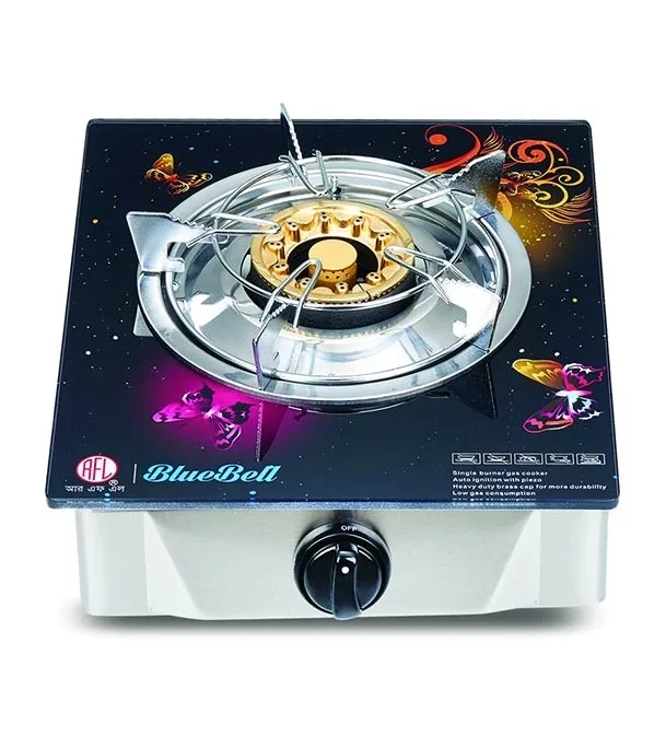 RFL Single Glass Gas Stove Bluebell (Cylinder Gas) - Image 2